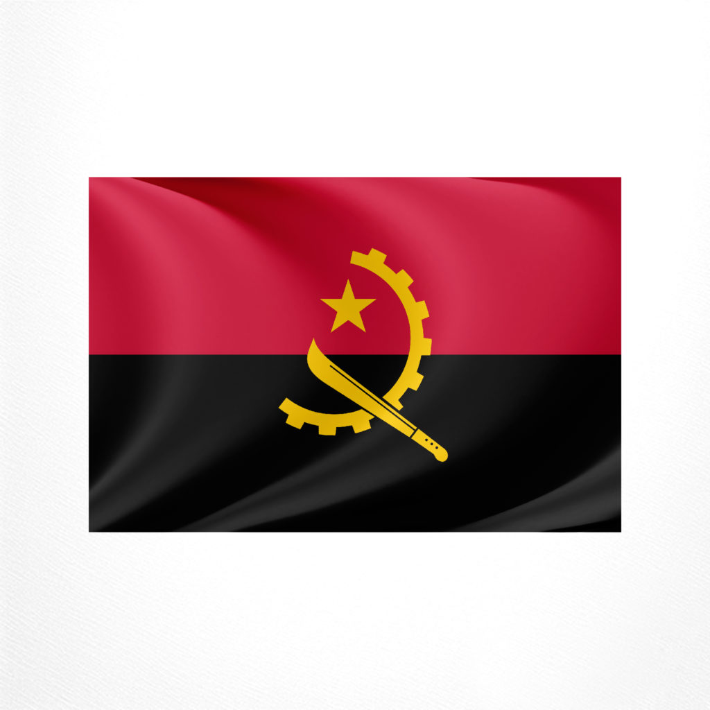 Angola Moneda Comprar Bandera de Angola